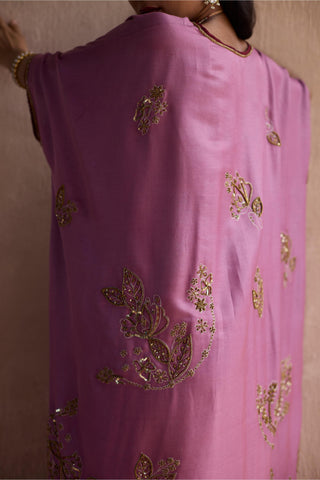 Purple kaftan jacket set