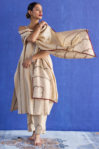 Beige nidhi suit