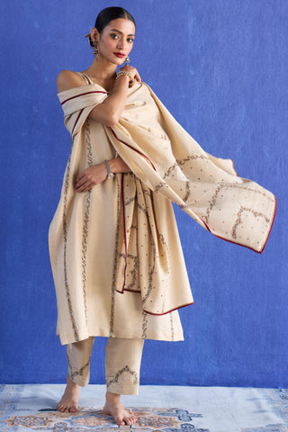 Beige nidhi suit