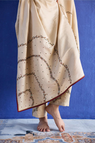 Beige nidhi suit
