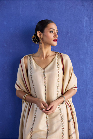 Beige nidhi suit