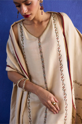 Beige nidhi suit