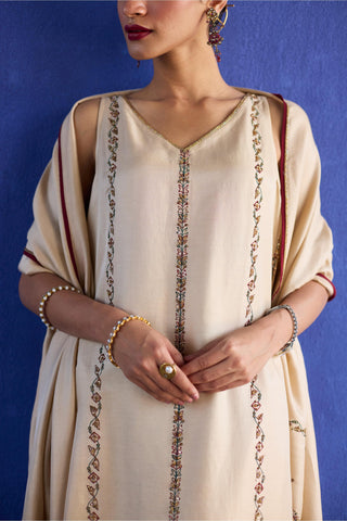 Beige nidhi suit