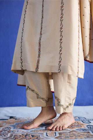 Beige nidhi suit