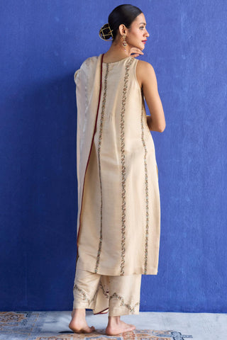 Beige nidhi suit