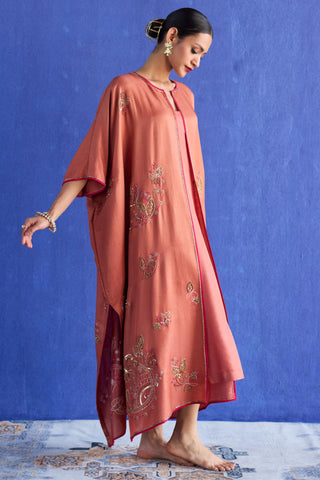 Orange kaftan jacket set
