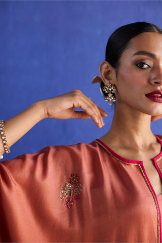 Orange kaftan jacket set