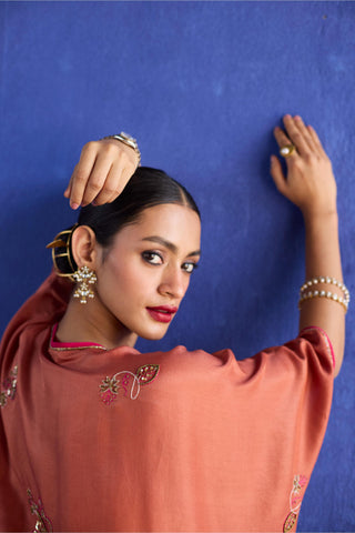 Orange kaftan jacket set