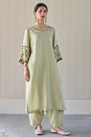 Green noori suit