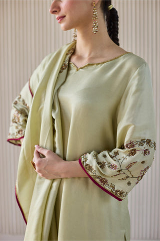 Green noori suit