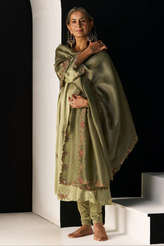 Suit for Indian Weddings – Green Rehmat Nazakat by Sarang Kaur