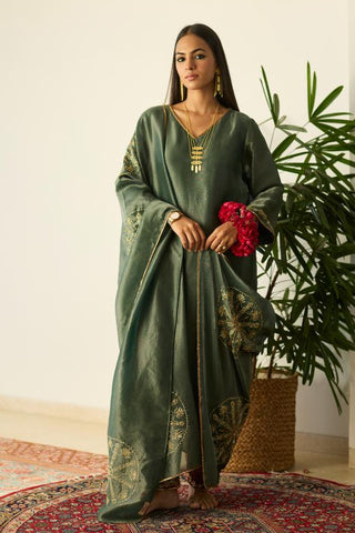 Anarkali Suit for Indian Wedding – Green Samridhi by Sarang Kaur