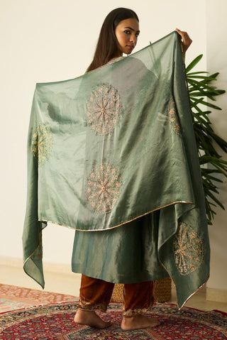 Anarkali Suit for Indian Wedding â€“ Green Samridhi by Sarang Kaur