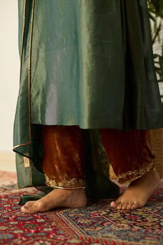 Anarkali Suit for Indian Wedding â€“ Green Samridhi by Sarang Kaur