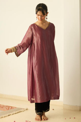 Anarkali Suit for Indian Wedding – Purple Samridhi by Sarang Kaur