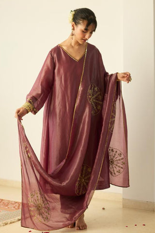 Anarkali Suit for Indian Wedding – Purple Samridhi by Sarang Kaur