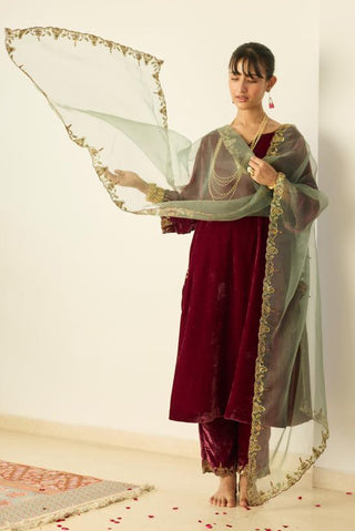 Embroidered Suit for Festive Occasions – Pink Muraad by Sarang Kaur