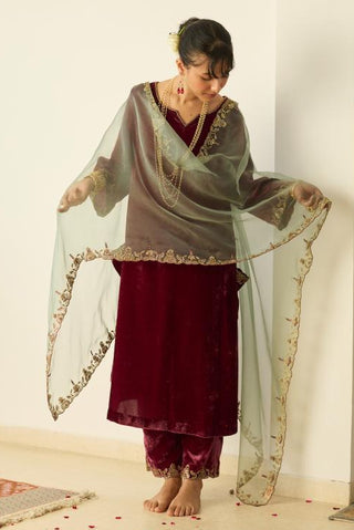 Embroidered Suit for Festive Occasions – Pink Muraad by Sarang Kaur