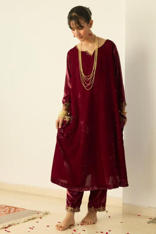 Embroidered Suit for Festive Occasions – Pink Muraad by Sarang Kaur