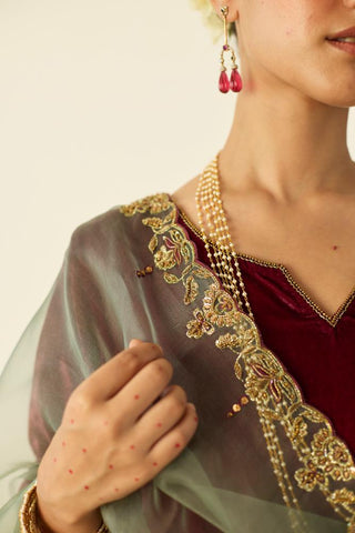 Embroidered Suit for Festive Occasions – Pink Muraad by Sarang Kaur