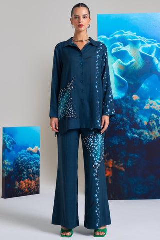 Blue pearls wow co-ord set