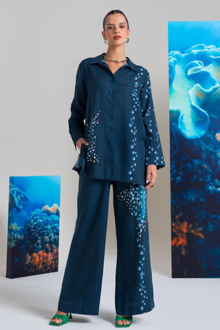 Blue pearls wow co-ord set