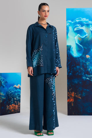 Blue pearls wow co-ord set