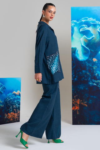 Blue pearls wow co-ord set