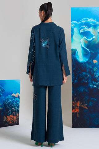 Blue pearls wow co-ord set