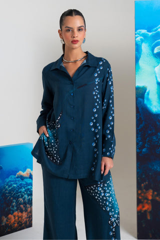 Blue pearls wow co-ord set