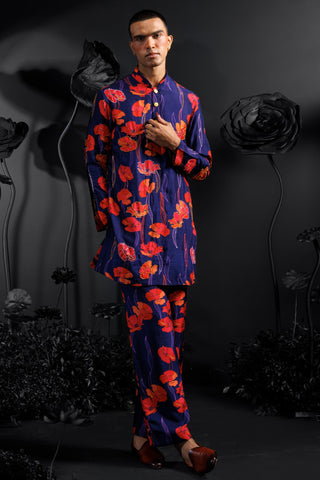 Purple firstbloom avant-garde kurta set