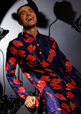 Purple firstbloom avant-garde kurta set