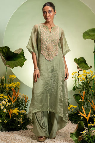 Kaftan Set for Indian Wedding – Green Eden by Pallavi Poddar