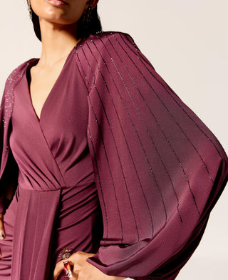 Brown najm eminence gown