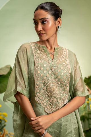 Kaftan Set for Indian Wedding – Green Eden by Pallavi Poddar