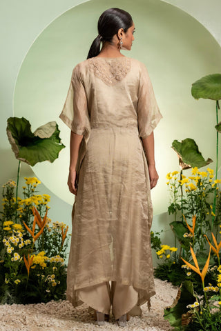 Kaftan Set for Contemporary Wear â€“ Gold Eden by Pallavi Poddar
