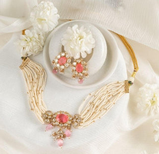Necklace Bridal Wear - Gold Hayat Kundan Choker by Putstyle