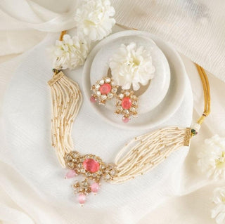 Necklace Bridal Wear - Gold Hayat Kundan Choker by Putstyle