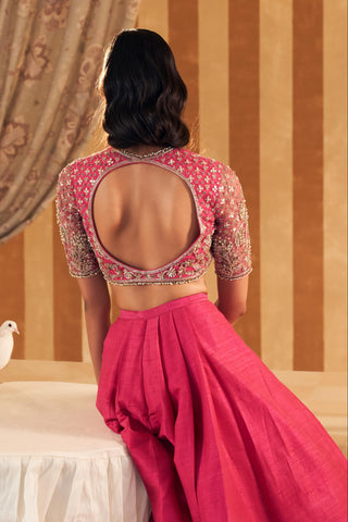 Pink tabeer hunar lehenga set
