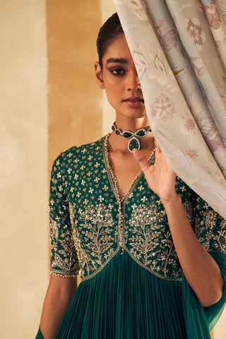 Blue zarqaa hunar anarkali set