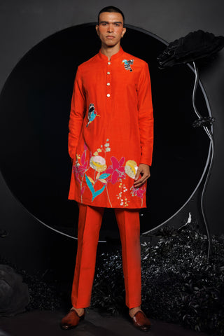 Lake paradise kurta set with sequins