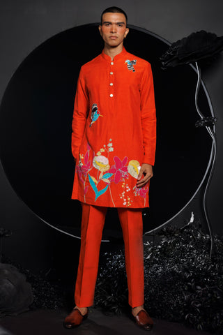 Lake paradise kurta set with sequins