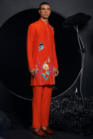 Lake paradise kurta set with sequins
