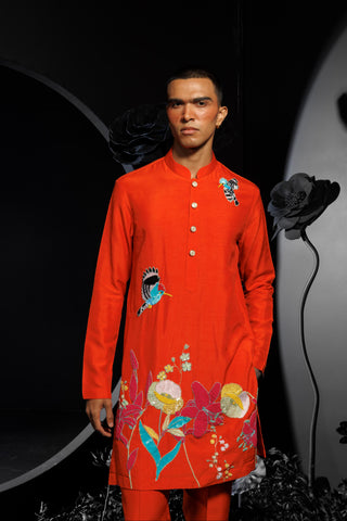 Lake paradise kurta set with sequins