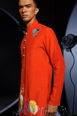 Lake paradise kurta set with sequins