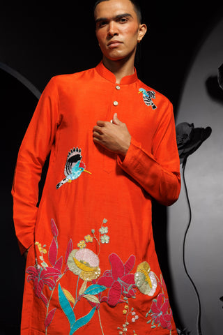 Lake paradise kurta set with sequins