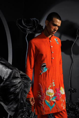 Lake paradise kurta set with sequins