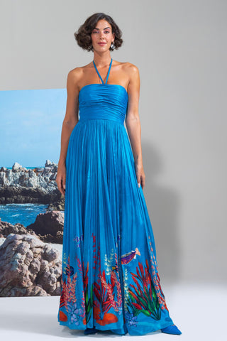 Flared Dress for Contemporary Wear – Blue High Tide Hottie by Nautanky