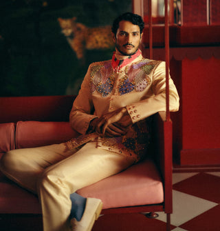 Yellow burn baby burn pastel majesty jacket set
