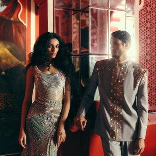 Lehenga Set for Indian Wedding – Green Written in the Stars by Papa Don't Preach